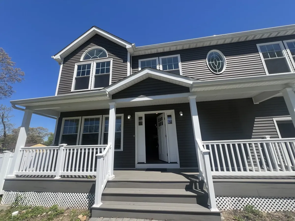 Newer residential property prepared for a new construction home inspection